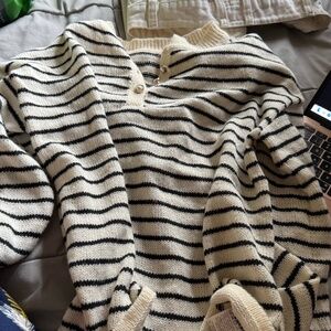 Stripped Cardigan